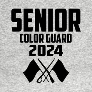 2024 Senior Color Guard Class of 2024 Marching Band Flag T-Shirt